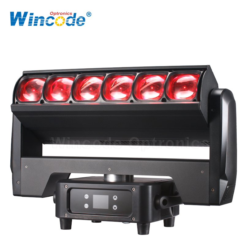 Lumière principale mobile de barre de bourdonnement de pixel de 6 × 60W LED 