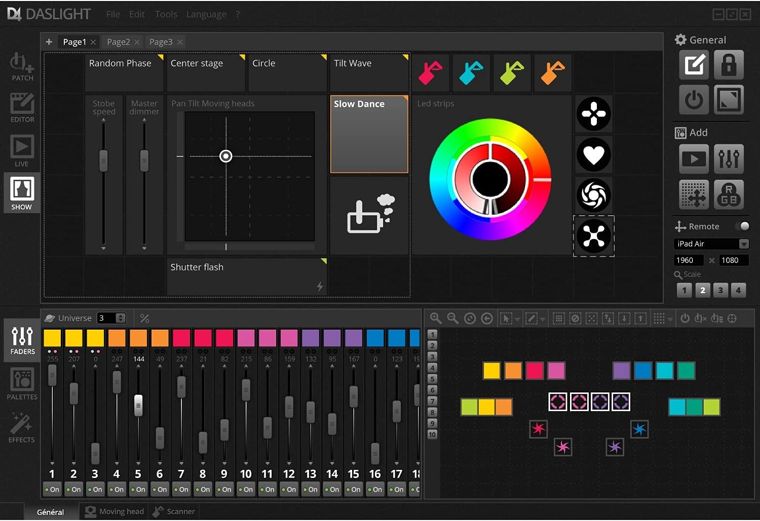 Daslight 4 DMX Éclairage DMX pour PC Mac