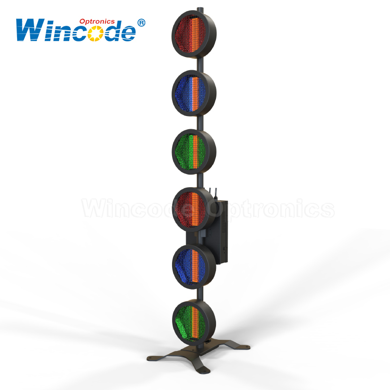 6 × 60W RVB Retro Style LED Lumière de fond de scène 