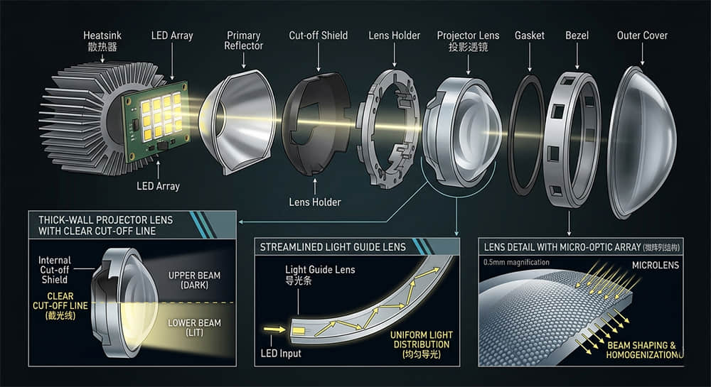 La science derrière les lentilles optiques en acrylique : fabrication de précision pour l'éclairage LED