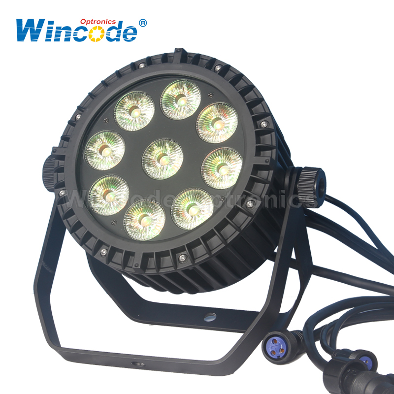 9 × 10W 4 en 1 Lampe d'extérieur mince à LED