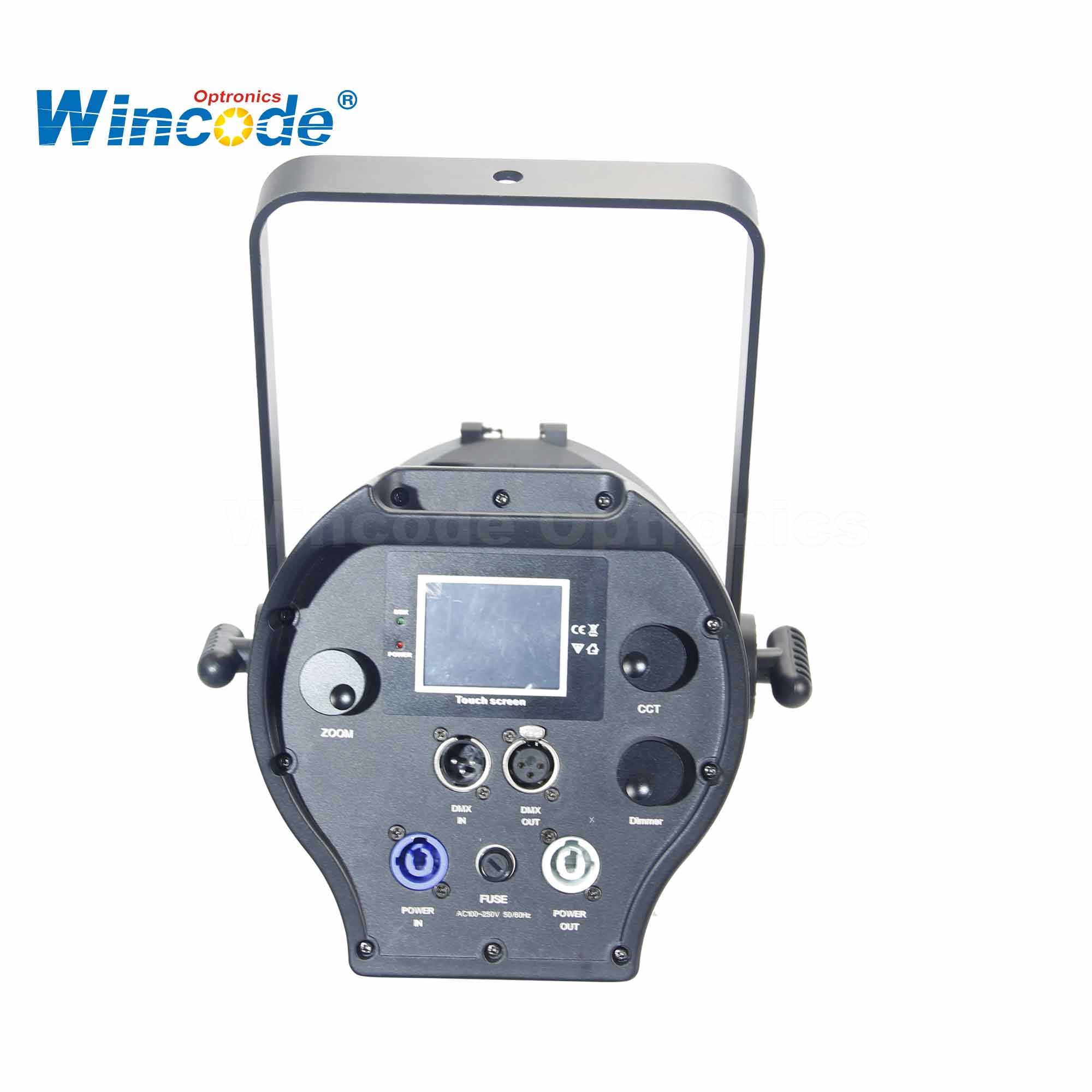 600W Bi-Color LED Fresnel Spotlight, chaud et frais blanc, élevé CRI ristA95, 2700K-6500K, DMX512 / RDM, Zoom automatique 15 ° -55 ° pour le studio et le théâtre