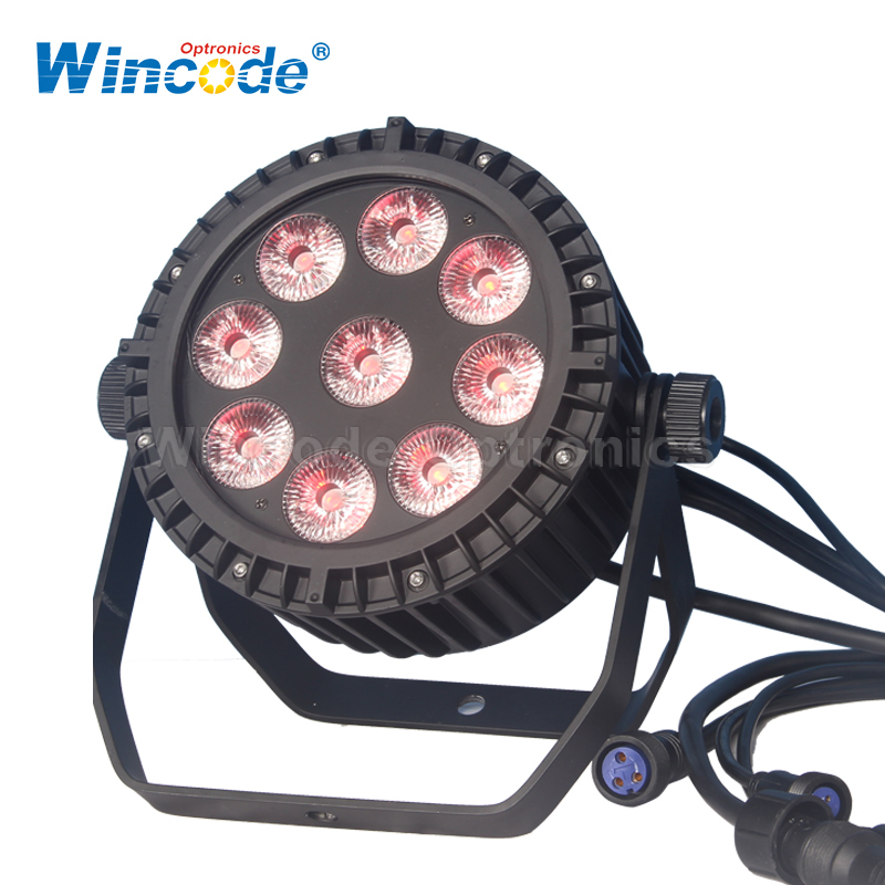 9 × 10W 4 en 1 Lampe d'extérieur mince à LED