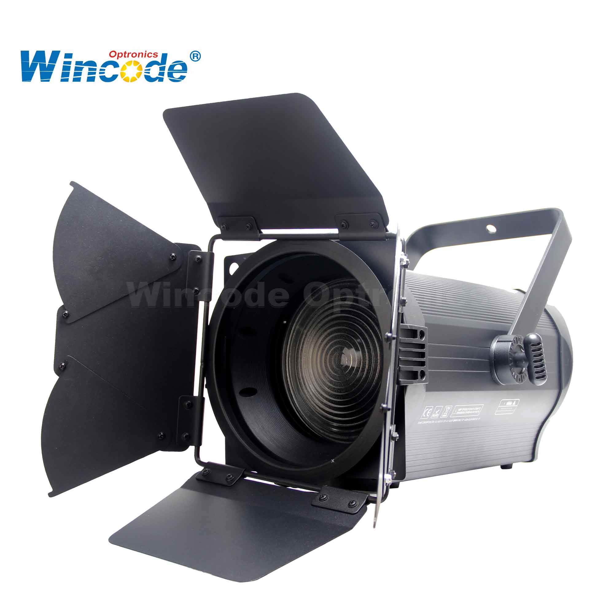 600W Bi-Color LED Fresnel Spotlight, chaud et frais blanc, élevé CRI ristA95, 2700K-6500K, DMX512 / RDM, Zoom automatique 15 ° -55 ° pour le studio et le théâtre