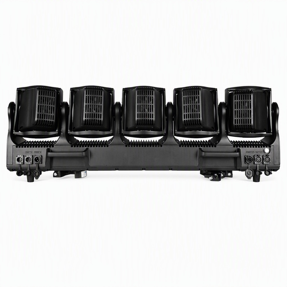 Wincode Lampe mobile à LED multi-têtes AquaVortex TB5 IP65 | 5 × 120 W RVB | Alternative à ACME TORNADO