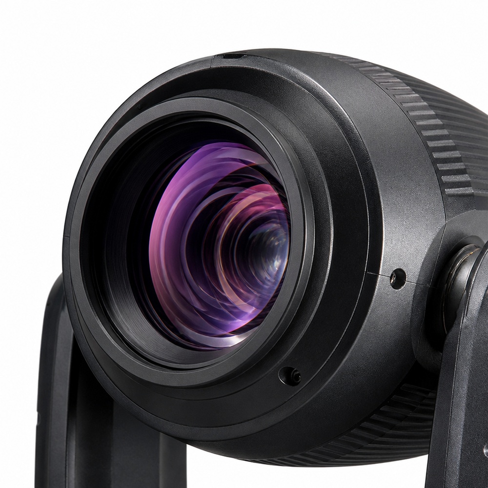 Lampe à tête mobile à cadre LED d'extérieur IP66 700W / 1000W | Zoom 4,8°-50° | Encadrement à 4 lames